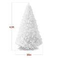 thumbnail image 3 of Best Choice Products Artificial Christmas Tree, 4.5ft Premium Unlit Pine Design, Dense Branches  w/Easy Assembly - White, 3 of 10