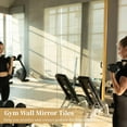 thumbnail image 3 of Mirror Tiles 12x12 Inches for Wall Full Length, Self Adhesive Gym Mirrors Frameless for Home Workout, Kids Shatterproof Acrylic Mirror Wall Mounted, Square 48" x 60" Together, 3 of 5