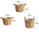 thumbnail image 1 of Soporte de flores Cesta de flores tejida de ratán para sala de estar, maceta para flores, decoración de suelo tejido de paja, cesta tejida con algas marinas, bolsillo de red de bambú, 1 of 6