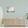 thumbnail image 2 of Stupell Industries Nautical Sailboat Dark Ocean Water Painting White Framed Art Print Wall Art, Design by Sally Swatland, 2 of 7