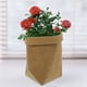 thumbnail image 5 of Contenedor de papel Kraft lavable Bolsa de papel decorativa reutilizable Organizador Cubierta de maceta Juguete para decoración y almacenamiento Tamaño S (Marrón claro), 5 of 6