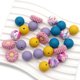 thumbnail image 3 of Daisy Silicone Beads Peach White Daisy Flowers Shape Loose Bead, 3 of 5