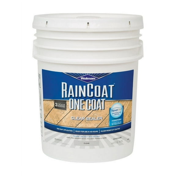 5 gal Zinsser 288345 Clear Wolman, RainCoat Water-Based One Coat Sealer