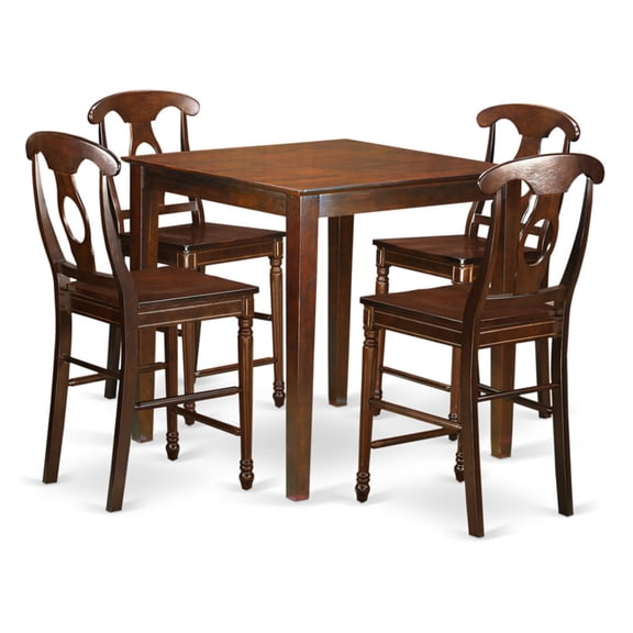 5  Pc  counter  height  set  -  high  Table  and  4  Dining  Chairs.