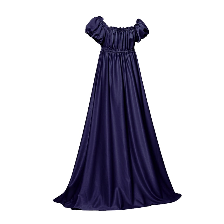 victorian style tea party dresses Oplxuo Tea Party Dress for Women Vintage Regency Dress Victorian Ball Gown, Women's, Size: Small, Blue