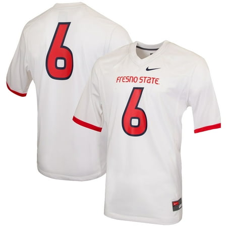 13 White Replica Football Jersey - Fresno State Bulldogs Nike College Replica Football Jersey - White
