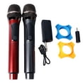 thumbnail image 2 of Système de micro sans fil, interface 6.35 mm double microphone sans fil Gris clair Sound longue portée pour la maison, 2 of 7