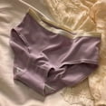 thumbnail image 2 of BLVB Womens Cotton Underwear Ladies Girls Mid Waisted Stretch Comfortable Breathable No Show Panties, 2 of 3