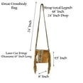 thumbnail image 5 of Cowhair Leather Crossbody Messenger Bag Fringe Pouch Tribal, 5 of 11