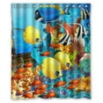 thumbnail image 1 of ABPHQTO Cortina de ducha impermeable Underwater World Fish 160x180 cm, 1 of 1