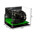thumbnail image 2 of Acrylic Catchers Helmet Display Case with Mirror, Wall Mount, Purple Risers and Turf Base (A002-PR), 2 of 3