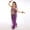 Purple, variant on Girls Belly Dance Outfit Dancer 𝐂𝐨𝐬𝐭𝐮𝐦𝐞 Handmade Chiffon Top and Pants Halloween Carnival Performance Wear Sets