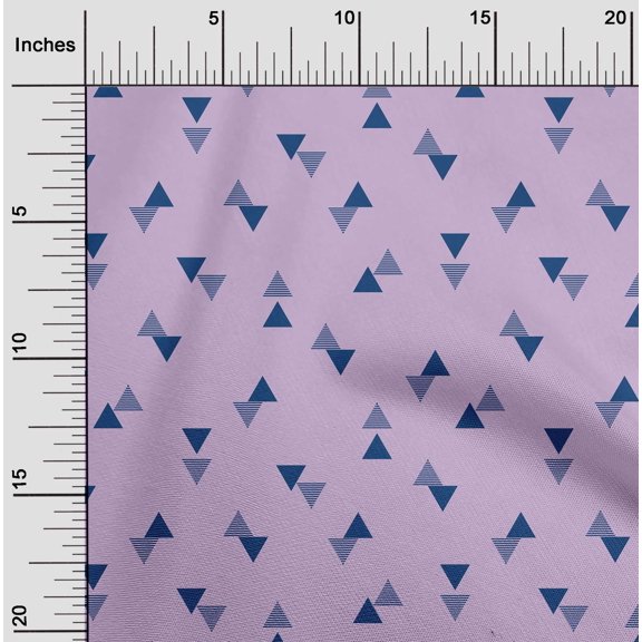 oneOone Cotton Flex Fabric Triangle Geometric Print Fabric BTY 40 Inch Wide
