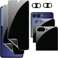 thumbnail image 1 of xixishop 2 Pack Privacy Inner Screen Protector For Samsung Galaxy Z Flip 7, 2 Pack Outer Anti-spy Tempered Glass +2X Camera Lens Protector Film, 1 of 1