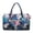 Blue Pink Monstera Tropical Leaf, variant on Quilted Travel Duffel Bag for Women Men Weekender Overnight Bag American Tribal Zebra Camo Print Lightweight Luggage Bags Women Hospital Bag for Labor & Delivery