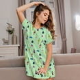 thumbnail image 2 of Lsque Pikmin Pattern Nightgowns for Women Sleep Shirts Short Sleeve Nightshirt Pullover Nightdress Soft Sleepwear Relaxed Fit Nightdress, 2 of 5
