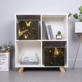 thumbnail image 3 of Collapsible Oxford Fabric Storage Cubes with Handles, Large Mid Foldable Oxford Cloth Bins Set of 2/6, Closet Organizers for Shelves Clothes Home Kitchen Toy - Glowing Butterfly Forest-1, 3 of 7
