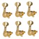 thumbnail image 5 of Golden Fishtail Folk Cvijas Cabezales 6R Sunnimix Afinadores de botones de cuerda de guitarra, 5 of 7