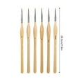 thumbnail image 3 of LSLJS 6 PCS MINIATURE DETAIL PAINT BRUSH SET Ultra Fine Three Sided Line Marker Watercolor Watercolor Gouache Fine Brush, Pen Pen, 3 of 7