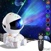 Astronaut Galaxy Projector Night Light, Starry Sky Nebula Projector With Remote Control, 360° Space Lighting For Bedroom, Home Theater, And Kids Room Decor,white star-WHITE