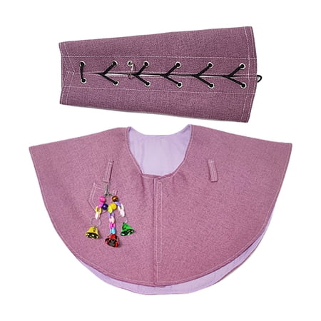 KUFptva Multifunctional Parrots Shoulder Cape and Arm Protector Set for Bird Lover with Easy Wear Design for Bird Training Use