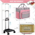 thumbnail image 3 of FINESUN Rolling Teacher Bag with Detachable Dolly Multifunctional Briefcase Wheeled Bag for Work,Teaching,Office,Craft Rolling Tote, 3 of 7