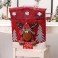 thumbnail image 2 of ZHAOCHENG Fundas para sillas navideñas Fundas para sillas de mesa de cena 3D Funda para silla navideña de muñeco de nieve de Papá Noel Silla navideña para personas mayores, 2 of 5