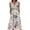 Pink, variant on Summer Womens Plus Size Dress Sleeveless Floral Print V-Neck Pockets Casual Long Dress