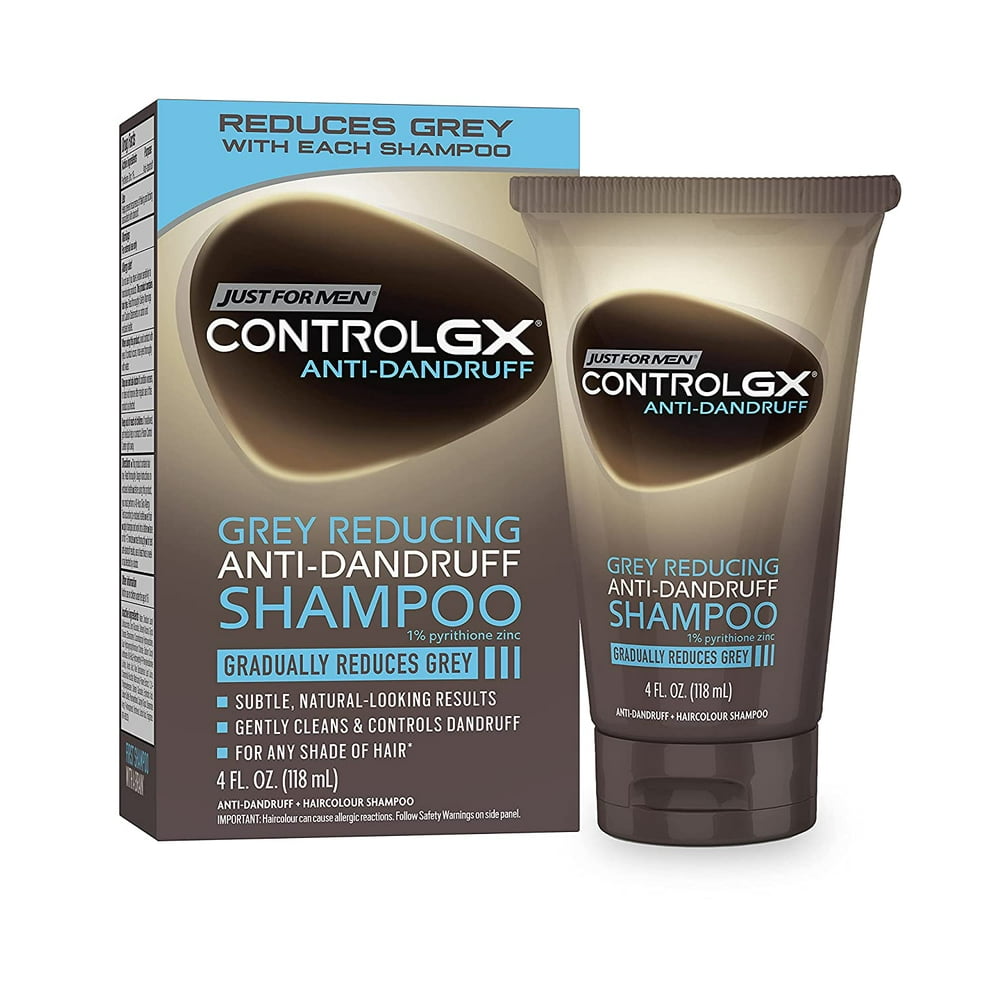 Just For Men Control GX Gray Reducing AntiDandruff Shampoo, 4 oz