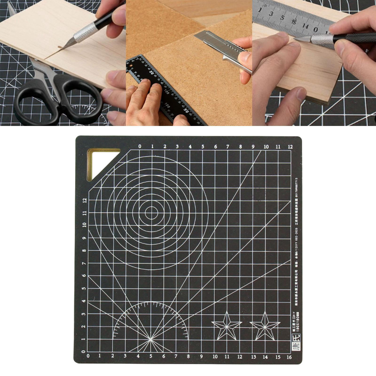 GUOOL Cutting Mat Double Sided Non Slip Square Rotary Board Crafted From Thickened Wood Material for Sewing Scrapbooking Projects Suitable for DIY Crafts Ho 18 cm