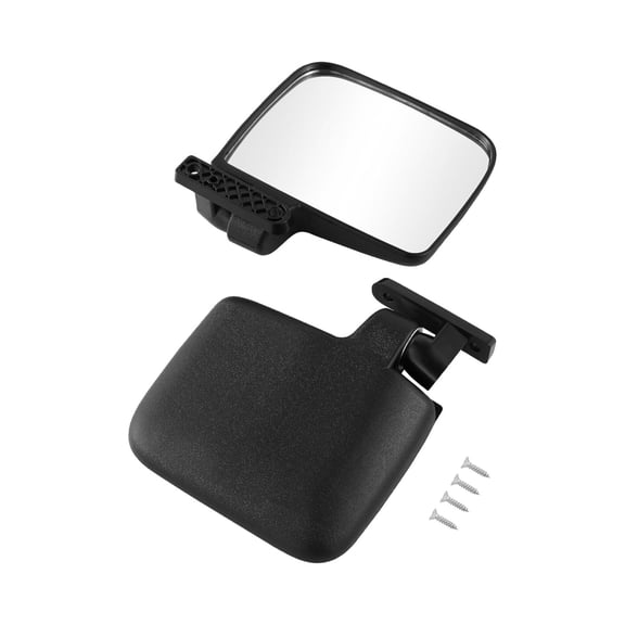 Zxpjkyu 2 Pieces Golf Carts Side Mirrors Foldable Replacement Easy Install Assembly Golf