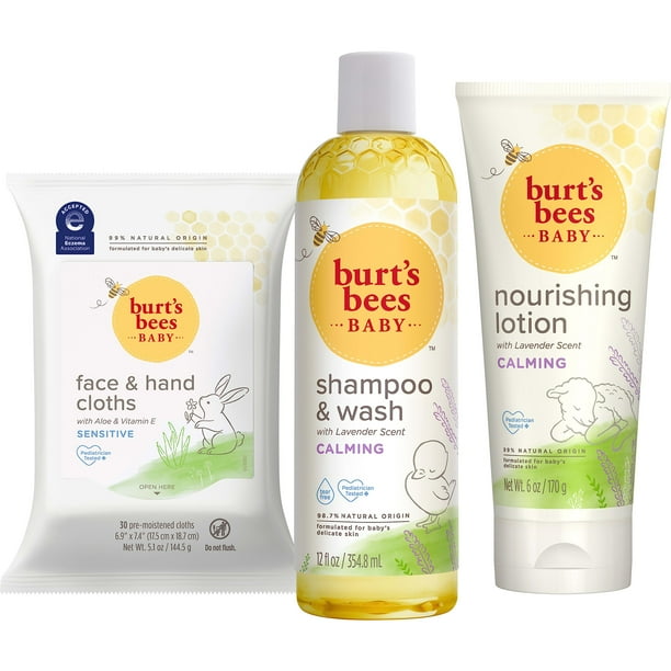 Set de regalo para bebés Burt's Bees Baby Showers con champú y loción