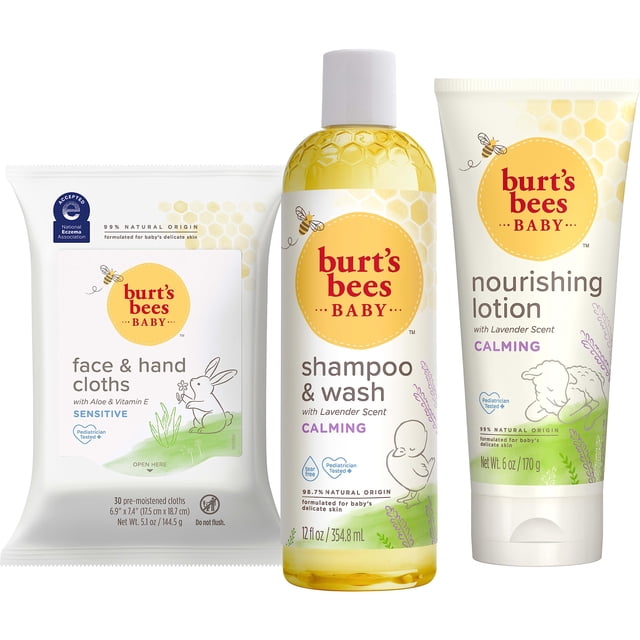 Set de regalo para bebés Burt's Bees Baby Showers con champú y loción