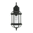 thumbnail image 2 of Textured Black Kensington Outdoor Wall Lantern, 2 of 9