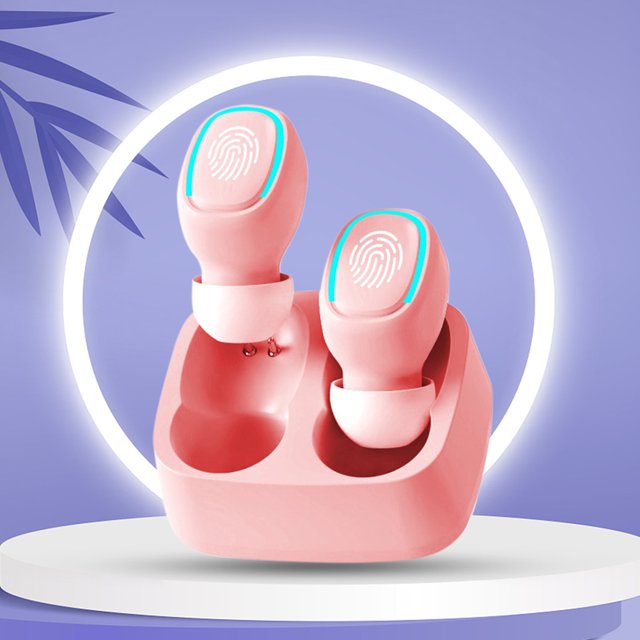 Auricular Tws Audífonos intrauditivos Audífonos 5.2 compatibles con Bluetooth de calidad de sonido HD (rosa) WDOplteas Para estrenar