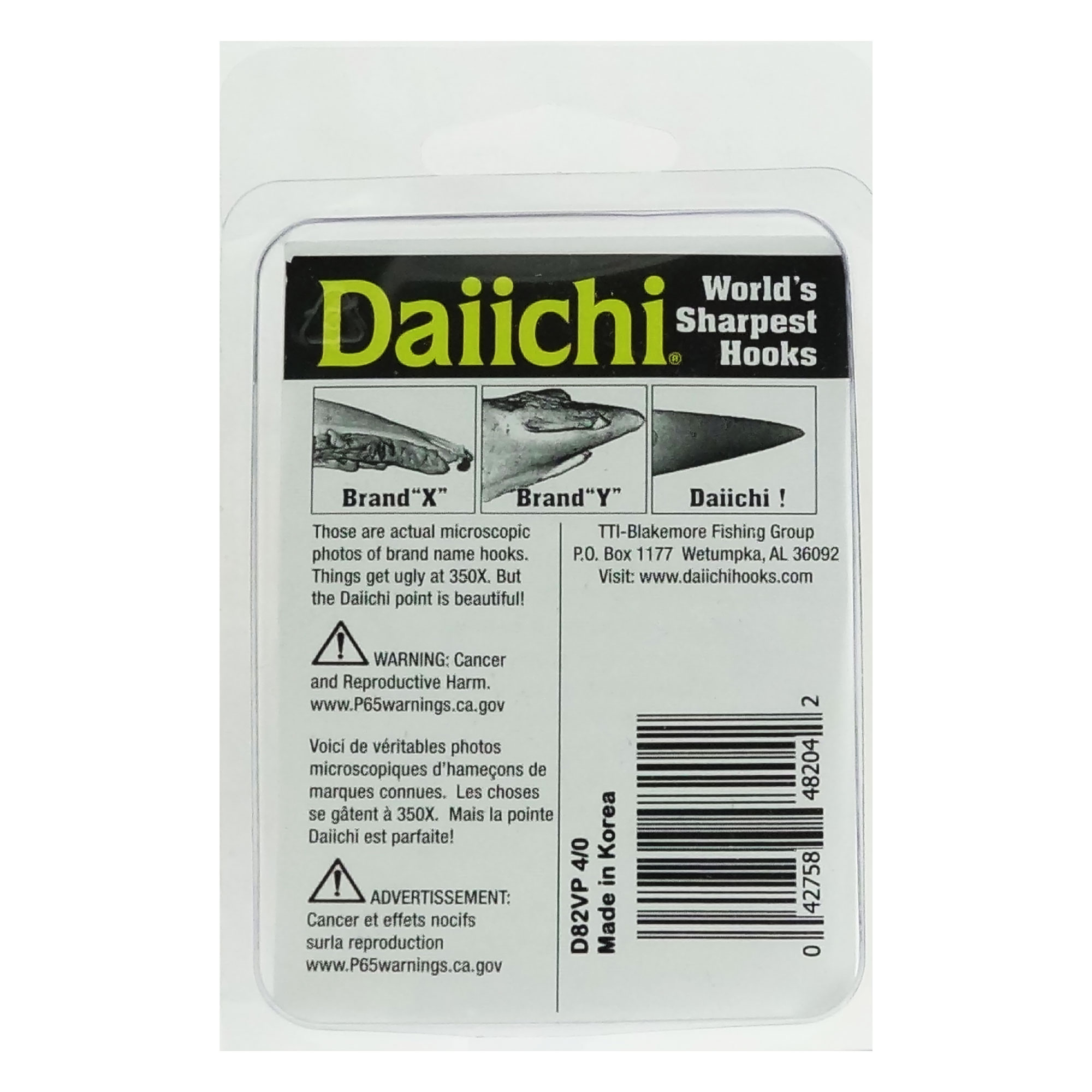 Daiichi Circle Wide Hook Black Nickel Size 4/0 16 ct.