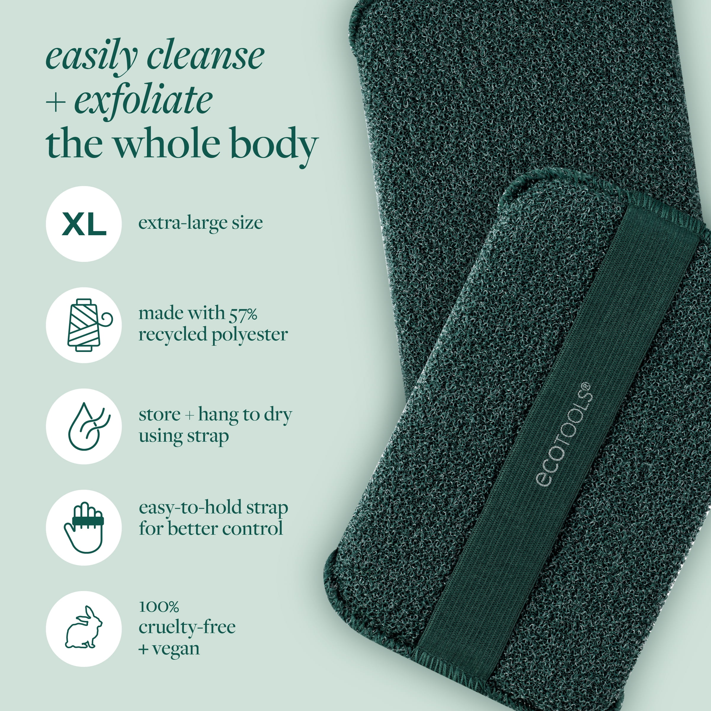 EcoTools Extra Large Body Buffer Bath Sponge for Exfoliating and Cleansing