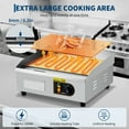 thumbnail image 5 of 1700W Stainless Steel Flat Top Grill with Adjustable Temperature Control, 18 Inch Griddle for Indoor Cooking, 5 of 7