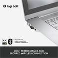 thumbnail image 4 of Logitech K860 Palm Rest Logi Bolt USB receiver Ergonomic Keyboards with Accessories Included Unifying USB Receiver, 2 x AAA Batteries & Quick Start Guide, Graphite, 1 Pack, 4 of 10