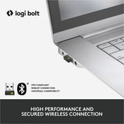 Logitech K860 Palm Rest Logi Bolt USB receiver Ergonomic Keyboards with Accessories Included Unifying USB Receiver, 2 x AAA Batteries & Quick Start Guide, Graphite, 1 Pack