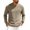 Khaki, variant on Bxsruta Mens Long Sleeve Crewneck Shirt Waffle Knit Front Pocket Casual Tee Vacation Beach Top