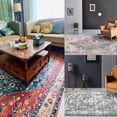 thumbnail image 3 of Non-Skid Area Rugs for Indoor Living Room,Bedroom retro boho area Rugs,Modern sound insulation Distressed Vintage Rug,heat insulation washable rugs,Multiple pattern types., 3 of 5