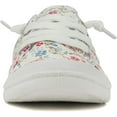 thumbnail image 5 of Soda Flat Women Shoes Linen Canvas Slip On Sneakers Lace Up Style Loafers Zig-S White Floral / Flowers Print 11, 5 of 5