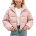 thumbnail image 4 of KyCheLot Zip up Jacket for Kids Long Sleeve Stand Collar Thicken Outerwear Winter Warm Outdoor Clothes, 4 of 6