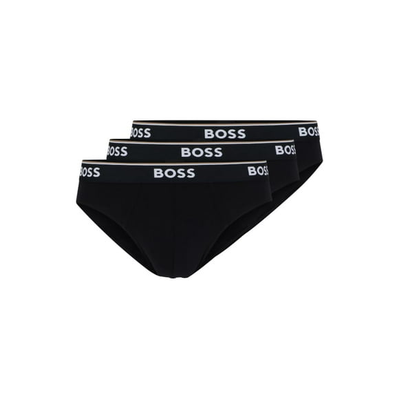 Calzoncillos tipo bóxer BOSS Hugo Pack x3 en negro, talla mediana