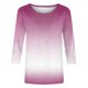 thumbnail image 5 of mfyjkho Tops Deportivos Para Mujer, Camiseta Holgada Estampada De Moda Para Mujer, Blusa De Mangas 3/4, Cuello Redondo, Informal Tops Para Salir S, 5 of 5