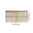 thumbnail image 3 of Printed Chiffon Curtain, Semi-Sheer Window Panel With Rod Pocket, for Kitchen and Coffee Shop, Multi-color, 3 of 9