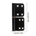 thumbnail image 5 of 4 Pcs Lift off Hinge Closing Door Hinge Removable Hinges 9.5X3.9X1.1CM Black, 5 of 8