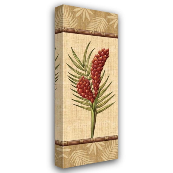 Charlene Audrey 16x40 Gallery Wrapped Canvas Wall Art Titled - Fleurs Exotiques I