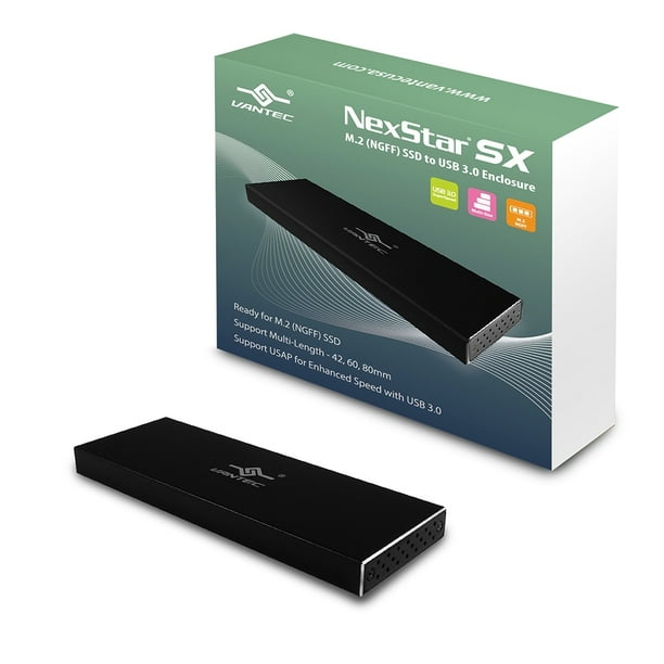Vantec Disque Dur NexStar SX M.2 à USB 3.0 Boîtier Noir (NST-M2STS3-BK)